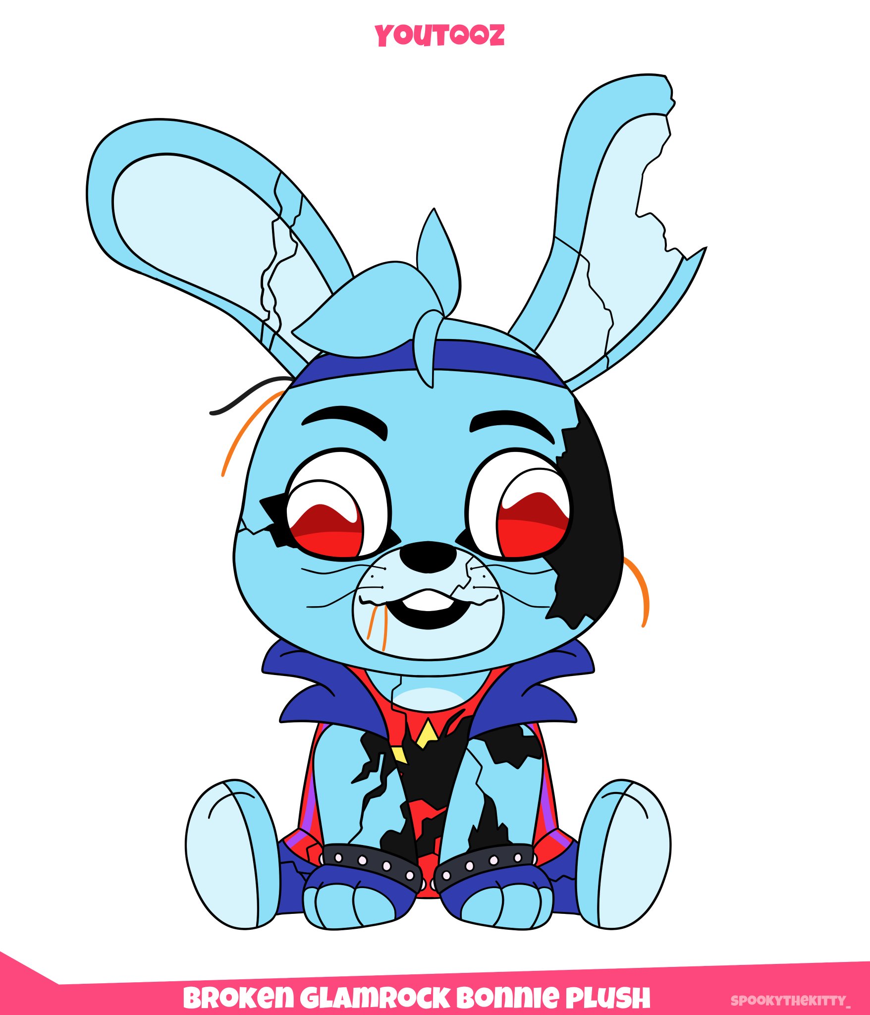 Glamrock Bonnie - By @steelebovine on Itaku