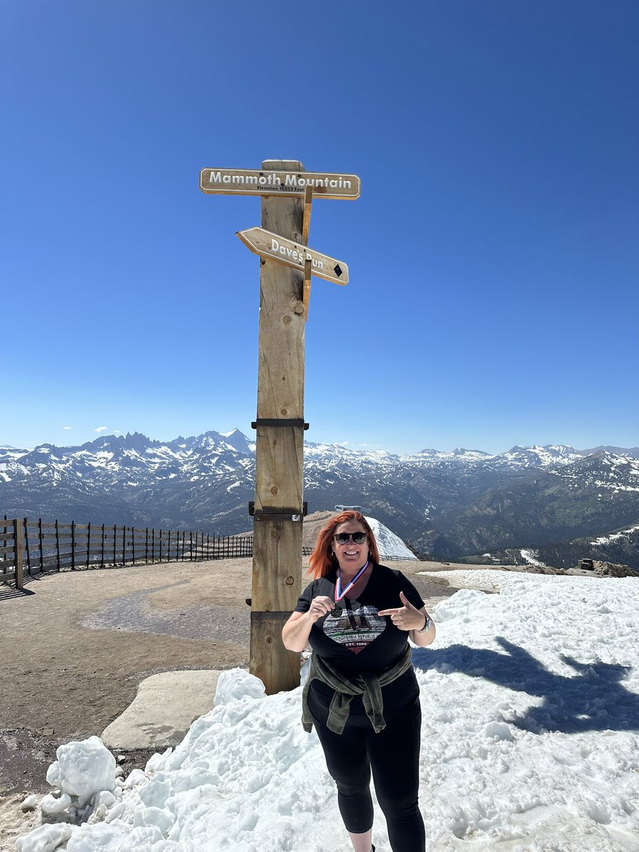 Survived the gondola ride to the peak of Mammoth Mountain 11,053 feet. Going for gold in 2023-24! We got this <a href="/NewRiverKnights/">New River Elementary</a> <a href="/kristinecvar/">Dr. Kristine Cvar</a> <a href="/nlmusd/">Norwalk-La Mirada Unified School District</a>