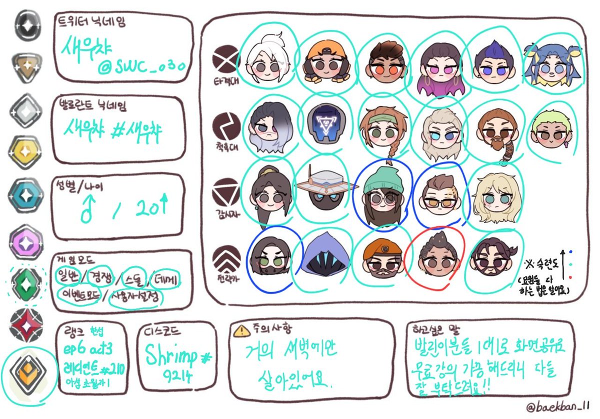 SWC_o3o's tweet photo. #발로란트_트친소

심심하면 발린이 강의 해드리는 물레디 입니다!

티어 높다고 너무 어려워 하지 마시고
편하게 다가와 주시면 정말 감사해요!

흔적 남겨주시면 팔로 걸게요!
같이 재밌게 게임 해요!! https://t.co/uiZx7cIhHS