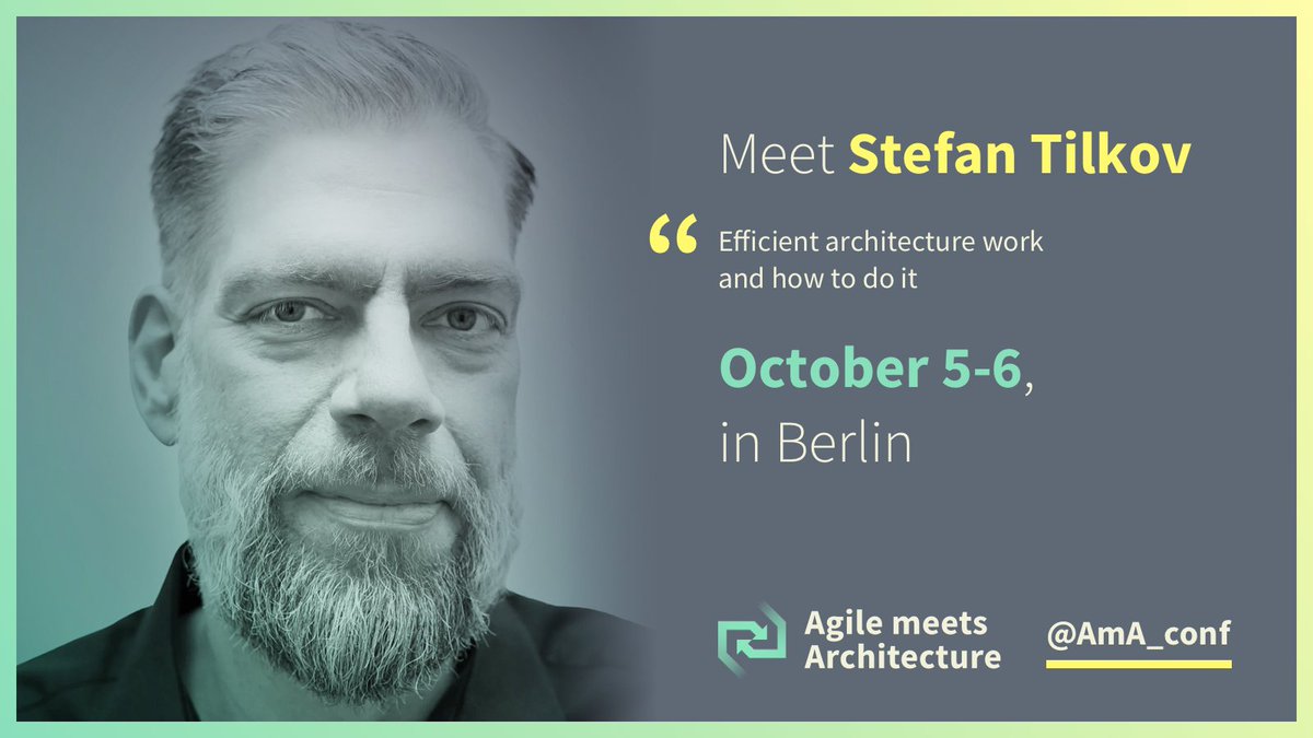 Today, team autonomy is front and center. How does that change how you develop and get buy-in for good architecture? What other aspects do you think about? Chime in an exciting discussion about efficient architecture work and how to do it with <a href="/stilkov/">Stefan Tilkov</a>.
agile-meets-architecture.com/2023/sessions-…