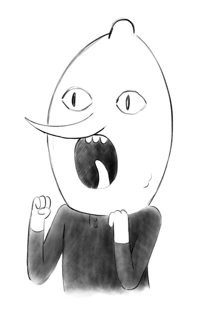 #Lemongrab from #Adventuretime 
This expression reminds me of when you step on a piece of Lego. What about you? :D
#drawing #sketch #illustration #illustrator