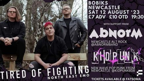 NEXT SATURDAY we will be playing with <a href="/tired_fighting/">Tired of Fighting</a> + <a href="/kidpunk808/">KID PUNK</a> at <a href="/BobiksNcl/">Bobik's</a> 🔥💯 Tickets available here: linktr.ee/abnormband 🩷🎟️
SEE YOU THERE HUNNIES 🐇