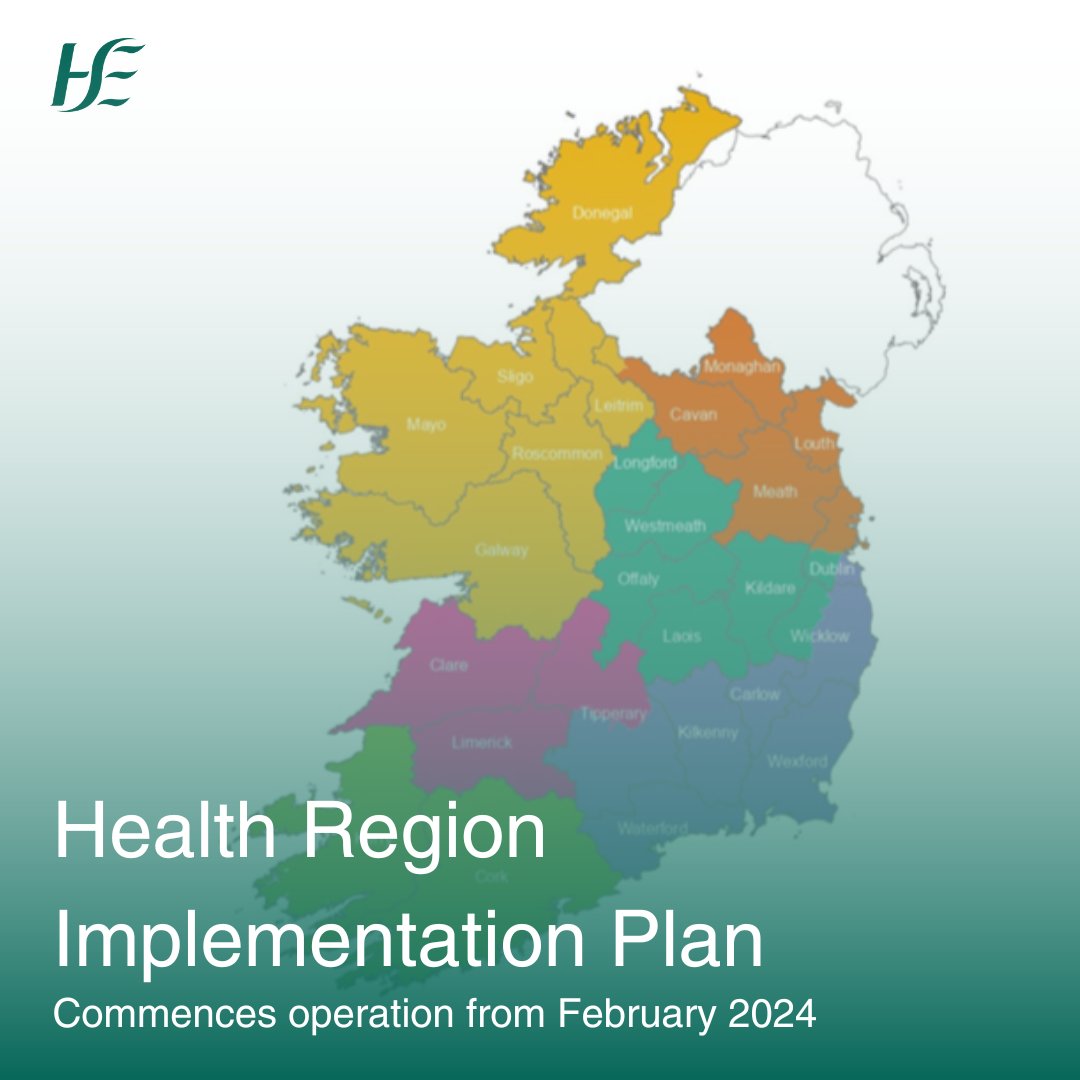 Minister for Health @DonnellyStephen has announced Cabinet approval for the Health Regions Implementation Plan. This plan aims to facilitate more integrated care for patients and those who use our services across the country, and will co-ordinate health and social care services