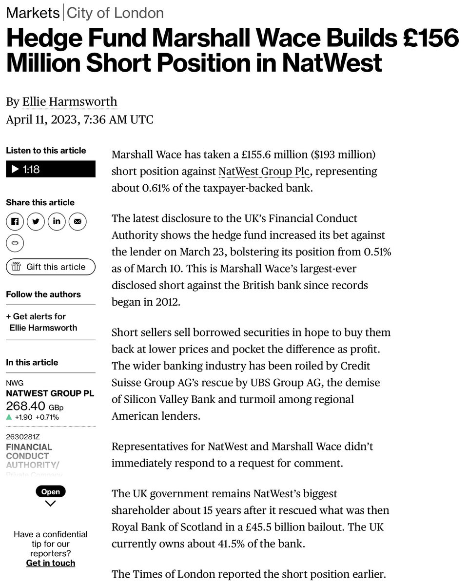 MarcusFitzsimon's tweet photo. what if the entire #Farage #FarageBank #Coutts #CouttsFiles attack by Nigel Farage was because his boss hadn't seen the return he wanted on his shorting investment? Remember the onslaught Farage caused, TANKED share prices in #NatWest #GBNews #KGBNews #GBeebies FORCED out chief: https://t.co/aTwggz4NDU