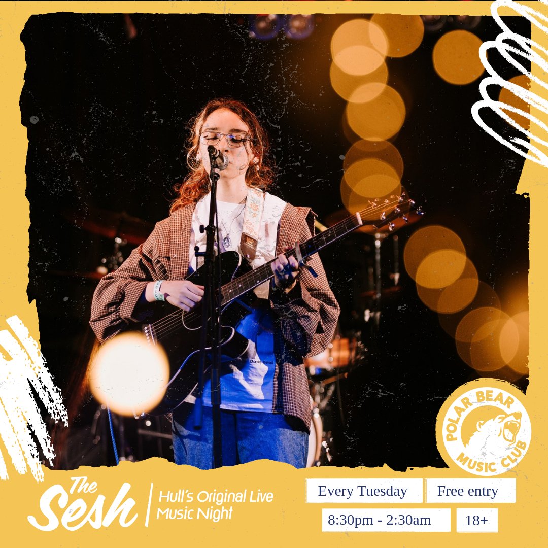 Polar Bear Music Club (@polarbearroars) on Twitter photo TONIGHT AT THE SESH
EVERY TUESDAY AT <a href="/PolarBearRoars/">Polar Bear Music Club</a>
FREE ENTRY / 18+
LIVE MUSIC - DJS TIL LATE
LINE-UP (01.08.23)
10:40PM - <a href="/lastofthewonder/">Last Of The Wonder Kids</a>
9:50PM - JT
9:00PM - KAEYA
#Hull TONIGHT AT THE SESH
EVERY TUESDAY AT <a href="/PolarBearRoars/">Polar Bear Music Club</a>
FREE ENTRY / 18+
LIVE MUSIC - DJS TIL LATE
LINE-UP (01.08.23)
10:40PM - <a href="/lastofthewonder/">Last Of The Wonder Kids</a>
9:50PM - JT
9:00PM - KAEYA
#Hull