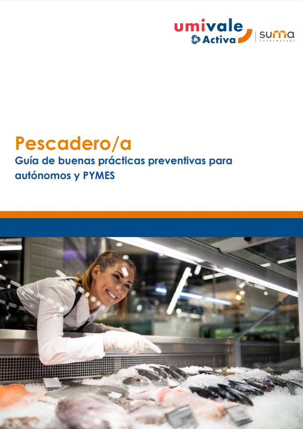 GVAinvassat's tweet photo. 🆕@umivaleactiva  ha publicado:📄Guía de buenas prácticas preventivas para autónomos y PYMES,  para el oficio de #Pescadero/a 🐟

ℹ Recoge algunos riesgos a los que se exponen las personas trabajadoras del #SectorComercio – #SectorAlimentación

👉https://t.co/HoJWAIkRoi

#PRL https://t.co/2ZwmufJPA7