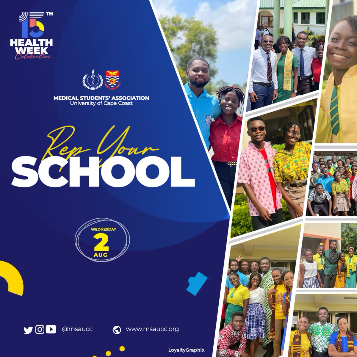 msa_ucc's tweet photo. Wey school you go???๐ซ๐
Tomorrow is the perfect opportunity to brag and project your school๐คฉ
It's not just about the noise๐ฃ๏ธ๐, rep your school uniform and other paraphernalia๐ฅฐ
This year thereโs something extra to be won๐ฅณ
#15thHealthWeek https://t.co/HSuVtYWaBR