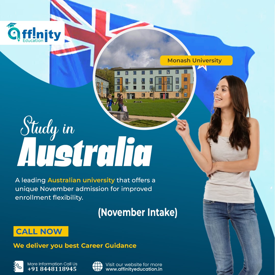 Monash University offers a unique November intake, providing improved enrollment flexibility for students like you! 🍁

🍂 #MonashUniversity #NovemberIntake #StudyInAustralia #AdmissionFlexibility #EnrollNow #LeadingUniversity #HigherEducation #StudyAbroadOpportunity 📝✨