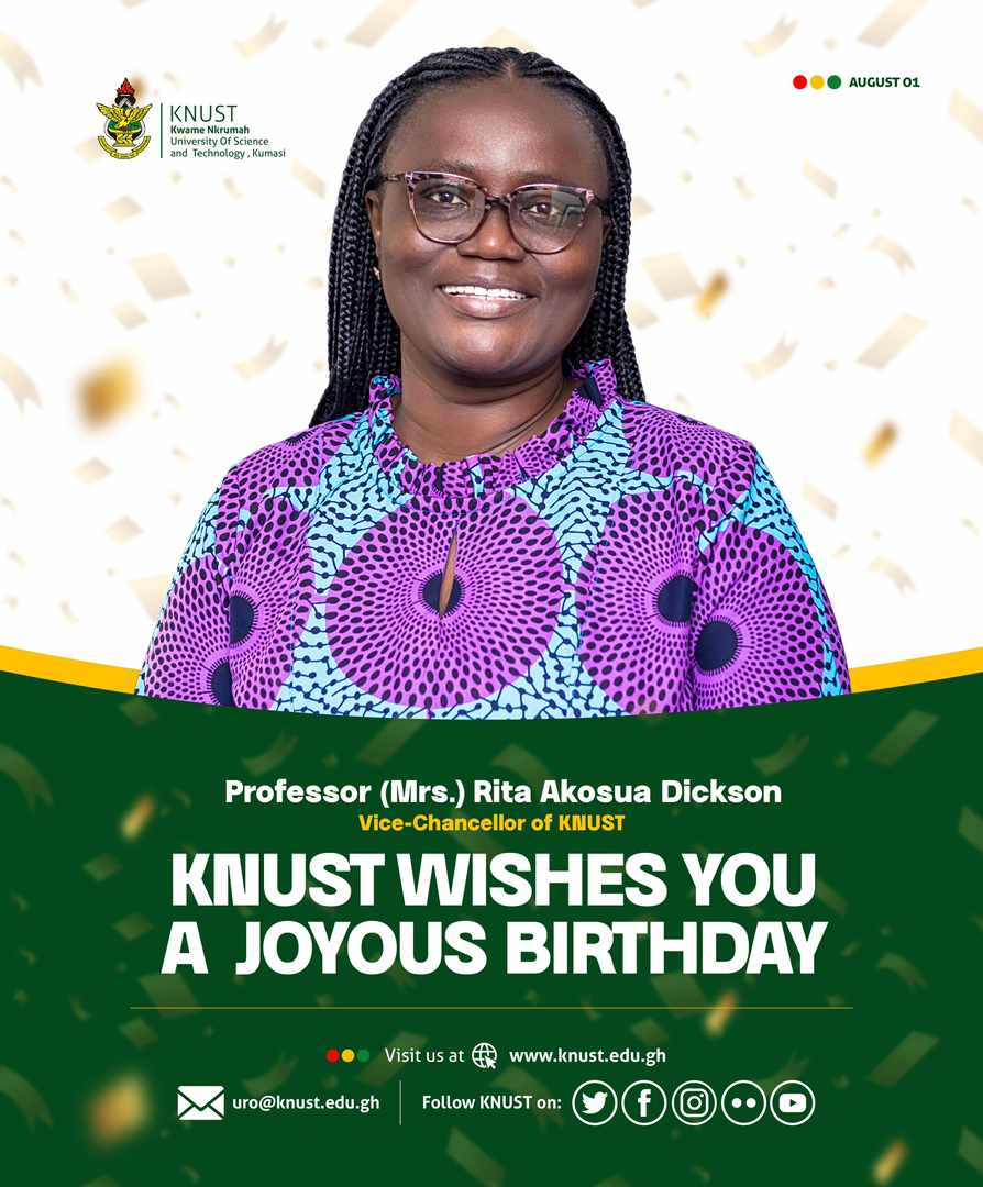 Cbee_Official's tweet photo. The First Female Vice Chancellor of the Kwame Nkrumah University Of Science and Technology celebrates her birthday today 🎉. Send your wishes and prayers to her🎊🎈 
#TheX #knustVC https://t.co/OSINMZK2w0