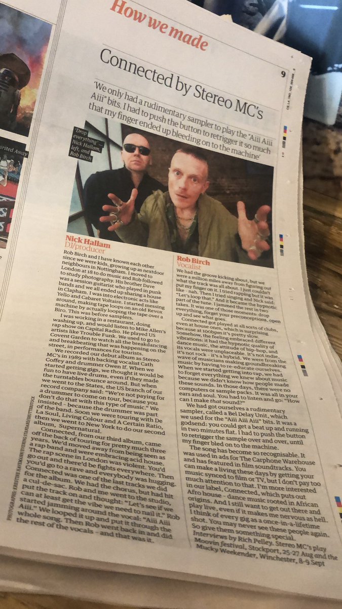 Great piece about <a href="/StereoMcs_Rob_b/">stereomcs</a> in today’s <a href="/guardian/">The Guardian</a>