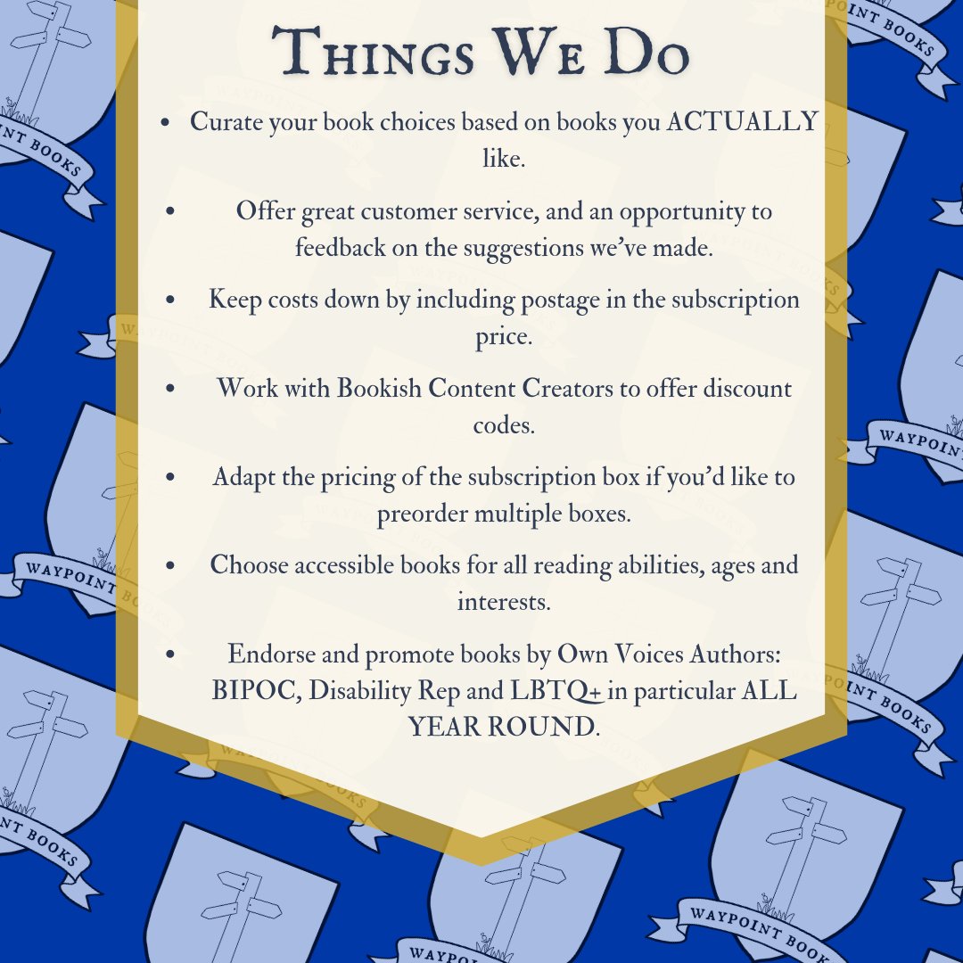 BooksWaypoint's tweet photo. 📦𝒮𝑜𝓂𝑒 𝓉𝒽𝒾𝓃𝑔𝓈 𝓎𝑜𝓊 𝓈𝒽𝑜𝓊𝓁𝒹 𝓀𝓃𝑜𝓌 𝒶𝒷𝑜𝓊𝓉 𝑜𝓊𝓇 𝓢𝓾𝓫𝓼𝓬𝓻𝓲𝓹𝓽𝓲𝓸𝓷 𝓑𝓸𝔁𝓮𝓼! 📦

There are some 𝙆𝙀𝙔 𝘿𝙄𝙁𝙁𝙀𝙍𝙀𝙉𝘾𝙀𝙎 between our service and others. https://t.co/u9uwZ787ab