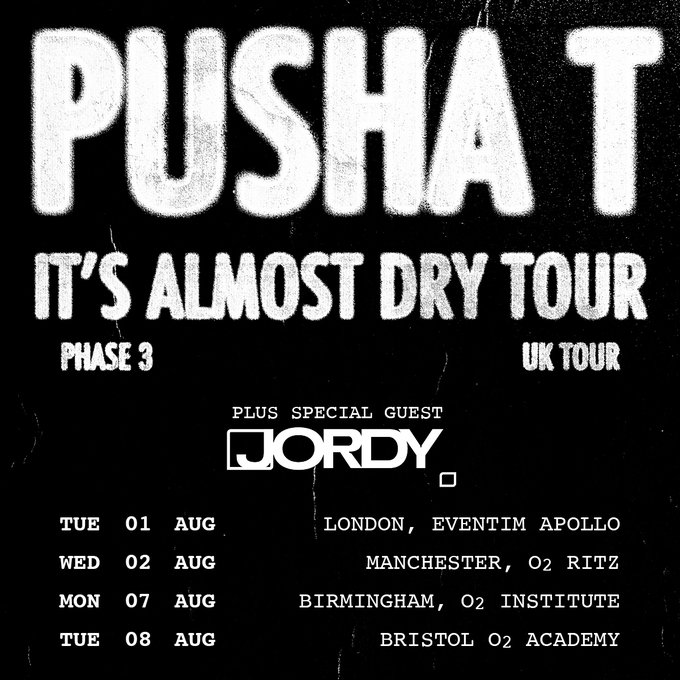 .@PUSHA_T performs on his #ItsAlmostDry tour at the @EventimApollo tonight