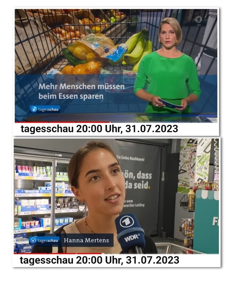 OERRBlog's tweet photo. In der Tagesschau erklärt Hannah Mertens, sie findet Klima-Preisaufschläge in Ordnung. In der gleichen Sendung wird dann berichtet, dass immer mehr Menschen beim Essen sparen müssen. #ReformOerr #OerrBlog https://t.co/kihaZjBAaW
