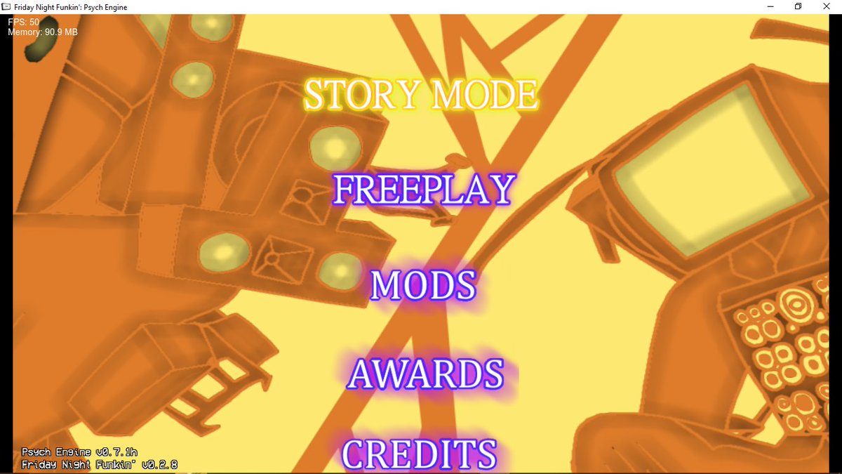 superGenerite's tweet photo. Spoiler del mod avanze
El mod se llamará camera funkin'
Titan Speakeman vs cinemaMan
Menú
Los invito a unirse a mí cumunidad hay parte como roleplay etc.
#SKIBIDITOILET
#skibidi_toilet
#FNF
#fridaynightfunkinmod
#supergenerite #martintiempo2 #fnfmods
https://t.co/xwHJCBqcSc https://t.co/TbJo10eitE