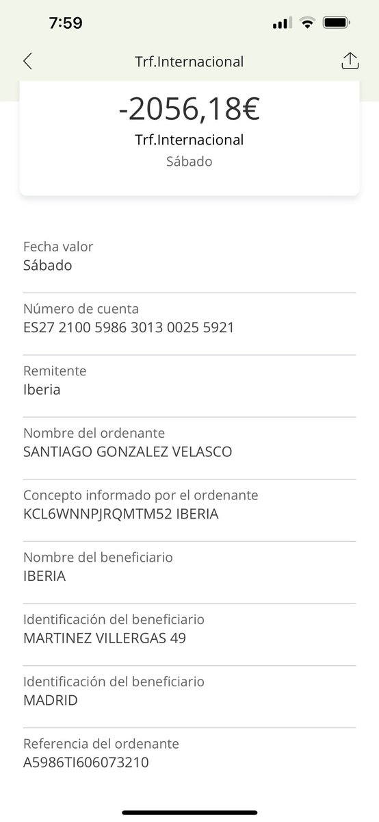 Frandal's tweet photo. @Iberia Pues todavía tienen el valor de decir que “son retenciones” y dudar de si se ha cobrado más de una vez. Que no!!! QUE ME DEVOLVÁIS mis más de 4000&amp; YA!! Que existen las transferencias automáticas y podéis anular los cargos en las tarjetas https://t.co/br13GdyrwN
