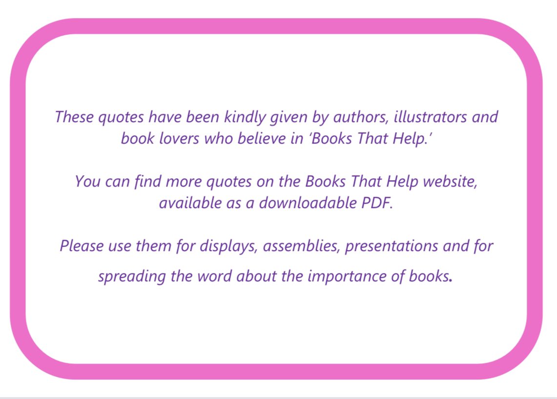 ClareHelenWelsh's tweet image. Today #BooksThatHelp is ONE YEAR old! Here’s a little video to mark the celebrations, with messages and quotes from some very lovely people, PLUS a thread of all we’ve achieved this year 🥰📚🥳

youtube.com/watch?v=H1mDFF…