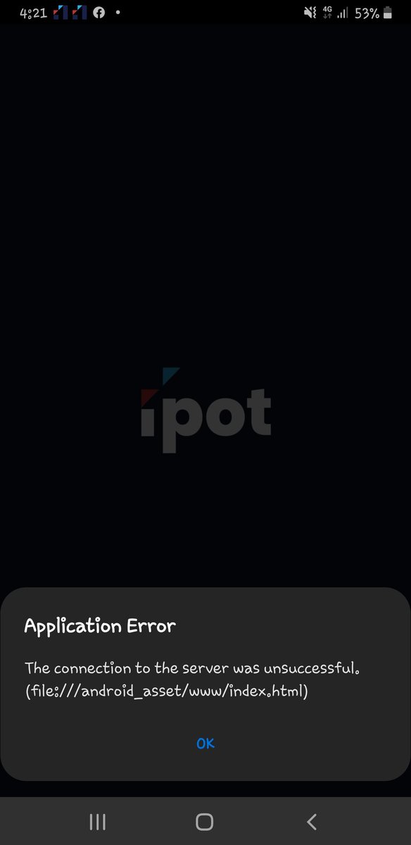 LaGinting's tweet photo. @indopremier min mau tanya kok seharian ini saya ga bisa akses aplikasi IPOT melalui hp ya,selalu eror seperti itu, apakah memang sedang error? Tolong bantu ya min🙏 https://t.co/1WCq48V8oF