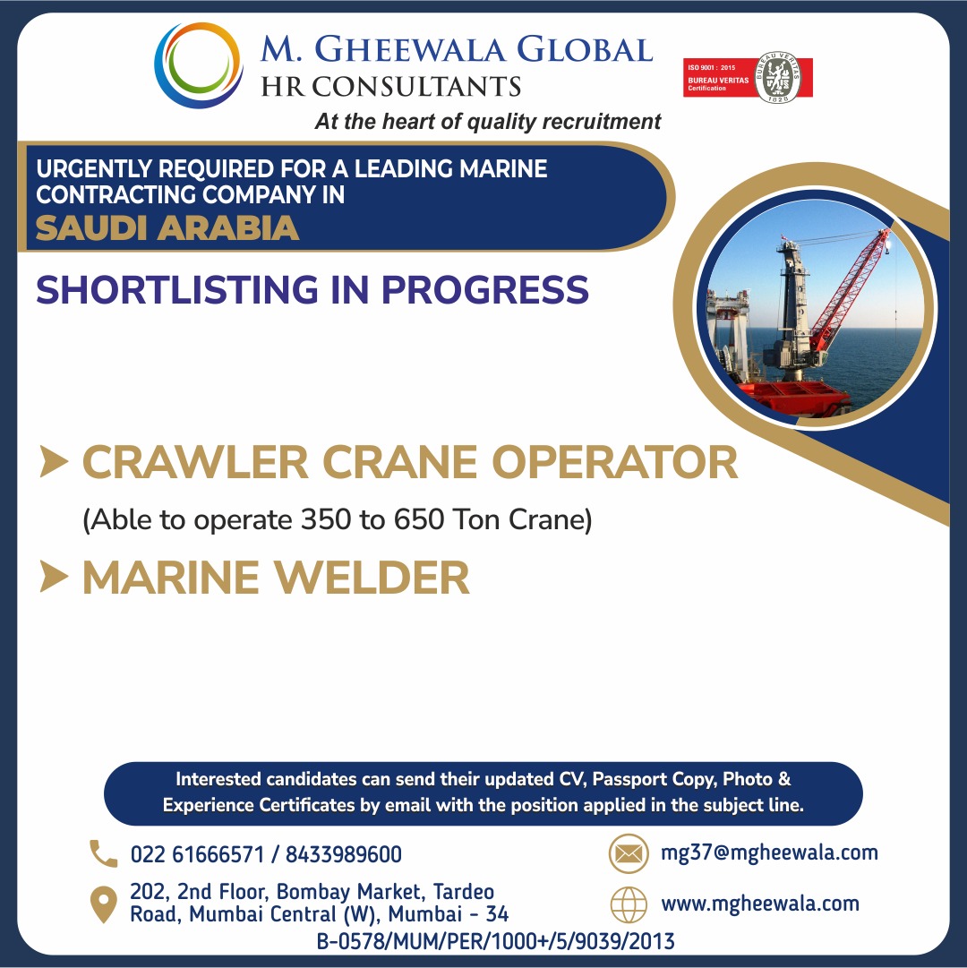 M Gheewala Global HR Consultants (@mgheewala_hrc) on Twitter photo Job Vacancies for #saudiarabia
Interested Candidates can send the updated resume to mg37@mgheewala.com join our telegram channel for more job opportunities lnkd.in/dvC5unt9
You can Register and Submit your CV at mgheewala.com
If you have any friends, Job Vacancies for #saudiarabia
Interested Candidates can send the updated resume to mg37@mgheewala.com join our telegram channel for more job opportunities lnkd.in/dvC5unt9
You can Register and Submit your CV at mgheewala.com
If you have any friends,