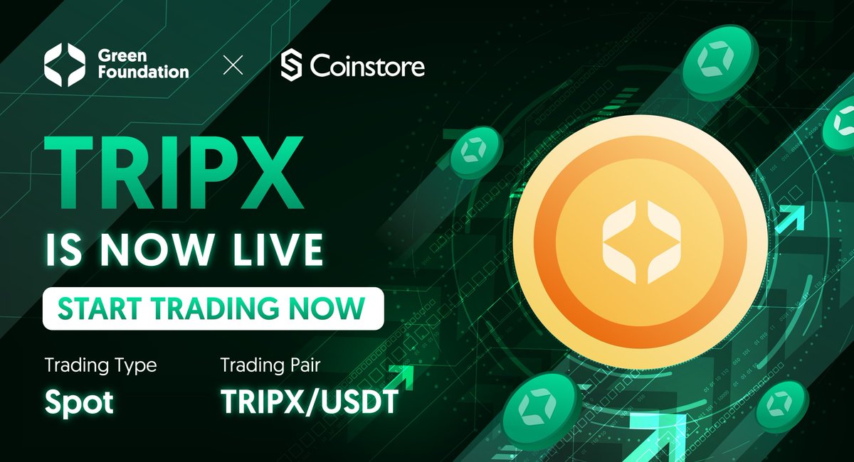 GreenFoundhssm's tweet photo. ๐ANNOUNCEMENT๐
TRIPX/USDT is now LIVE on Coinstore!
๐ท Deposit time: August 1, 2023, 09:00 (UTC+8)
๐ท Withdrawal time: August 3, 2023, 09:00 (UTC+8)
Start trading now: https://t.co/CXlQsB0Hjg
#greenfoundation #tripx https://t.co/dB9cIuz3pO