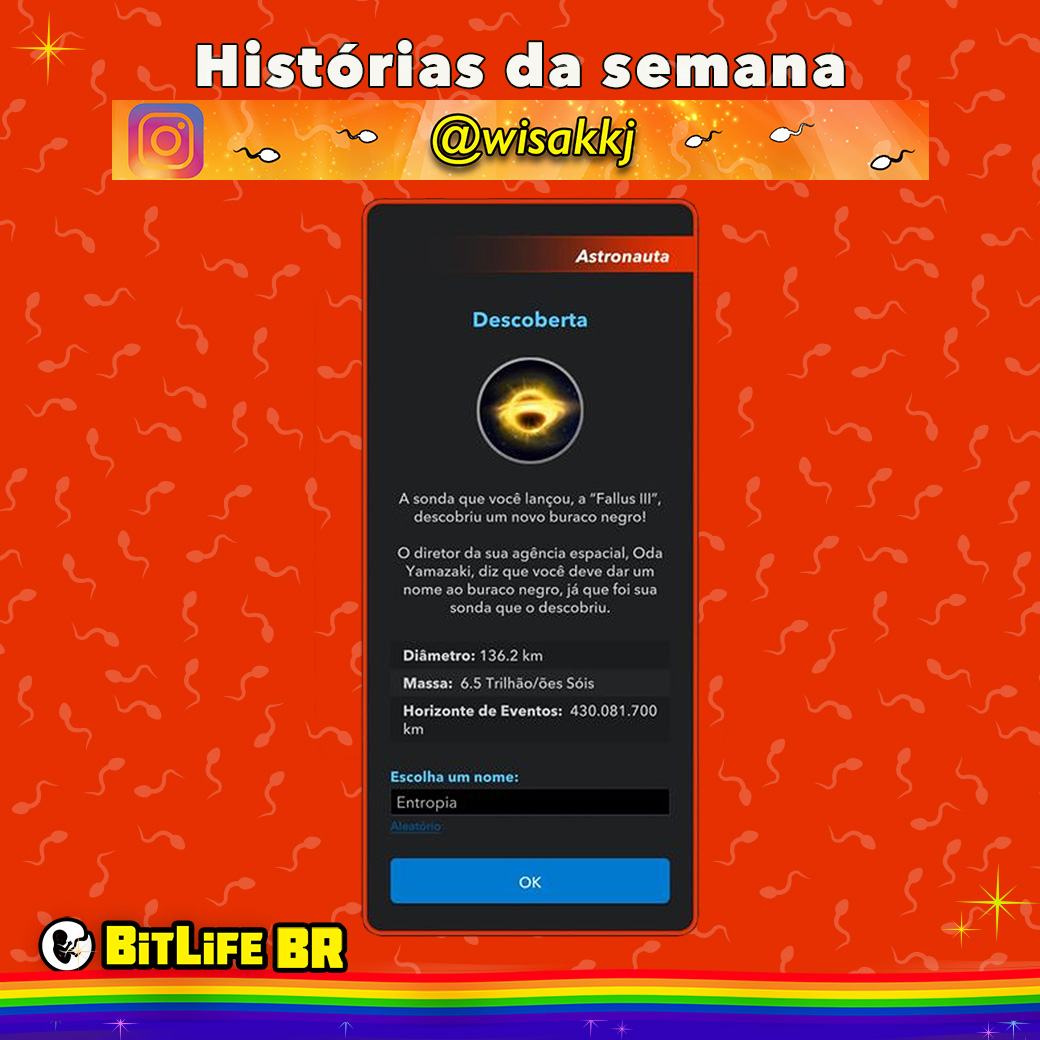 BitLife_BR's tweet photo. Olha essa descoberta no BitLife BR!!! Nossos Bitizen estão mandando muito bem!! 🚀💥
#bitlifebr #historiasdasemana #bitlifeupdate #gameplay https://t.co/qDpDEr22Lk