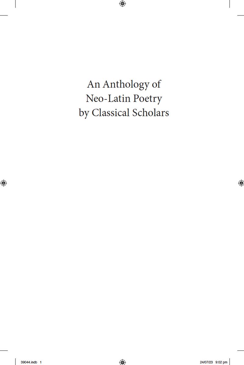 Onto the 2nd proofs today for the latest in the Bloomsbury Neo-Latin Series. The anthology presents poetry by renaissance &amp; early modern #classicists (incl. Manuzio, Dorat &amp; Scaliger!) revealing how song and scholarship blend. Out Jan ‘24: bloomsbury.com/uk/anthology-o… <a href="/BloomsburyClass/">Bloomsbury Classical Studies & Archaeology</a>