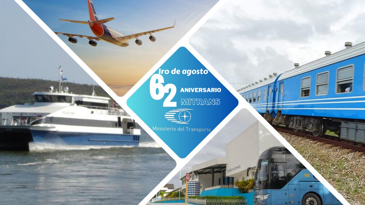Felicitaciones a los directivos y trabajadores del <a href="/MitransCuba/">Ministerio del Transporte de Cuba</a> 
Éxitos en sus complejas tareas.