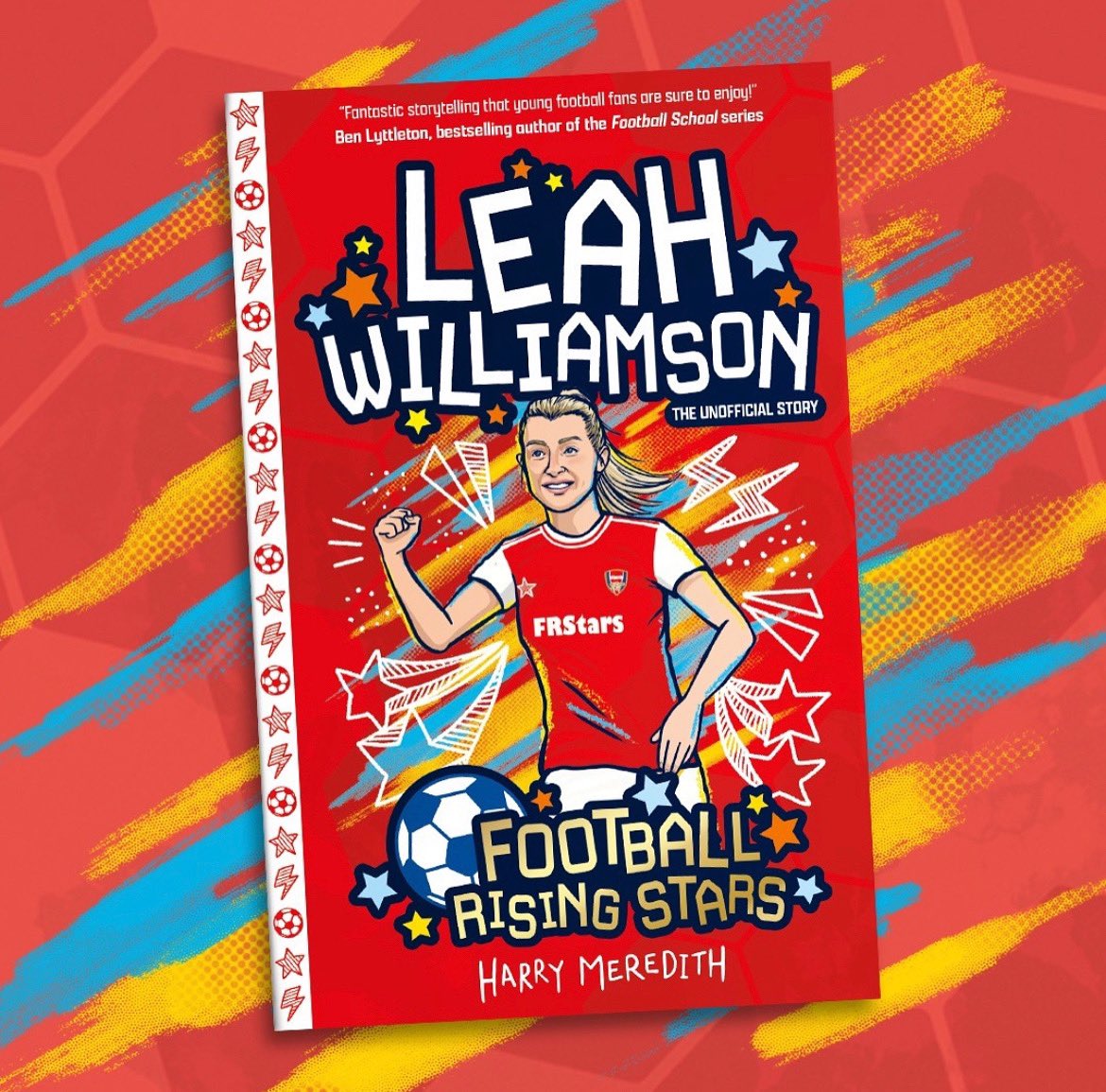 _HarryMeredith's tweet photo. It’s publication day ⭐️ Leah Williamson: Football Rising Stars is now available in your favourite bookstore! 

#leahwilliamson #arsenal #lionesses #england #womensworldcup #womensfootball https://t.co/bw3wP5Zap5