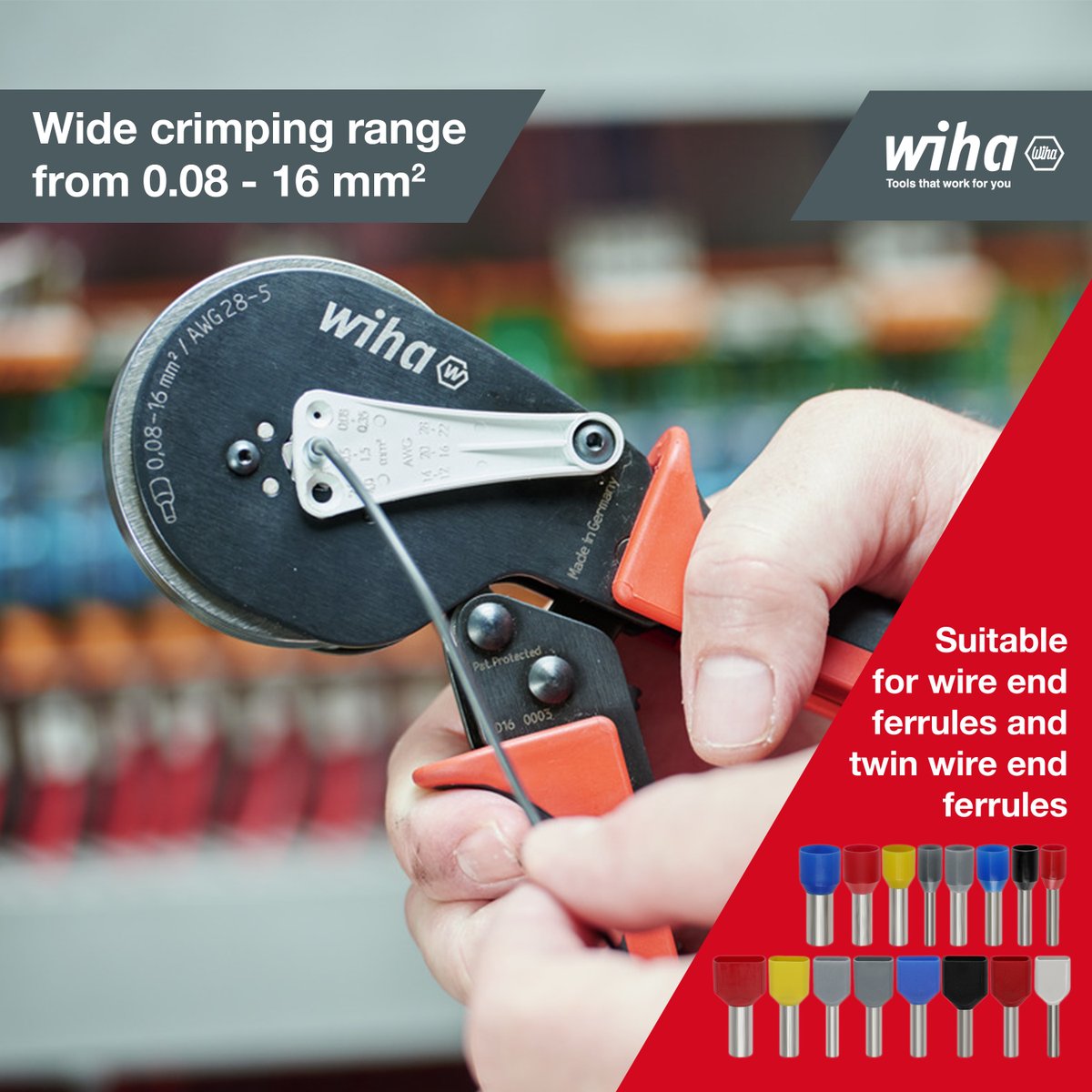 Edadcom_ETC's tweet image. ما الذي يميّز أداة الضغط الآلية من ويها؟الضغط السداسي الآمن يحمي أطراف الأسلاك الصغيرة من الالتصاق.تتمتع هذه الزراعيات بقدرتها على التعامل مع جميع التطبيقات القياسية بنطاق ضغط يتراوح بين 0.08 و 16 مم². 
تواصل معنا:920011599

#pliers #crimping #wiha #wihaglobal #wihatools #edadcom