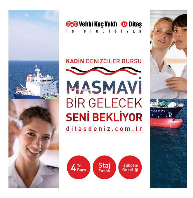 Masmavi bir gelecek denizcilik tercihi yapacak kızlarımızı bekliyor. <a href="/vehbikocvakfi/">Vehbi Koç Vakfı</a> @ditasdeniz bursu ve bir çok imkan denizcilikte... #İTÜ #Denizcilik <a href="/itu1773/">İTÜ - İstanbul Teknik Üniversitesi</a>