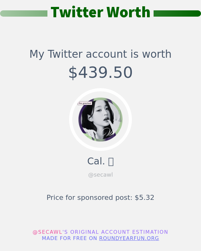 Cal. ꩜ tweet media