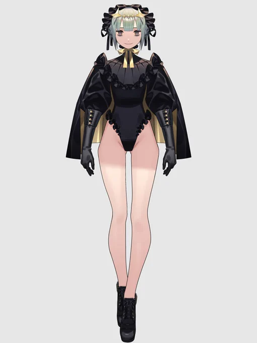 黒ゴスレオタードハイレグ陰キャ女 | BNJGm.  #nizima #Live2D #女の子 #Vtuber以前バーチャル受肉しようと思って結局やめたLive2Dモデルを自慢がてら展示しました。可愛いね! 