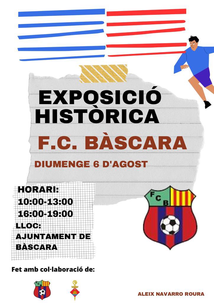 AjBascara's tweet photo. Exposició històrica F.C. Bàscara ⚽️

Diumenge 6 d'agost!

#municipi #bàscara #calabuig #lesroques #Orriols #fempoble #futbol #fcbascara #exposicio https://t.co/8B9cIaJBsb