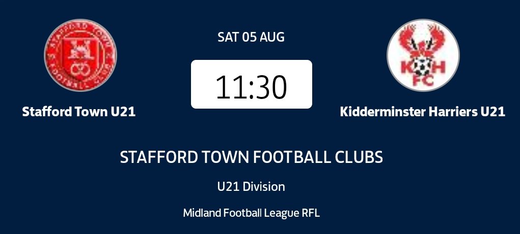 After a very busy Summer, we are ready to go for our Midland Football League U21s season opener at Evans Park this Saturday morning!

🎫 £3 admission (U16s are free)