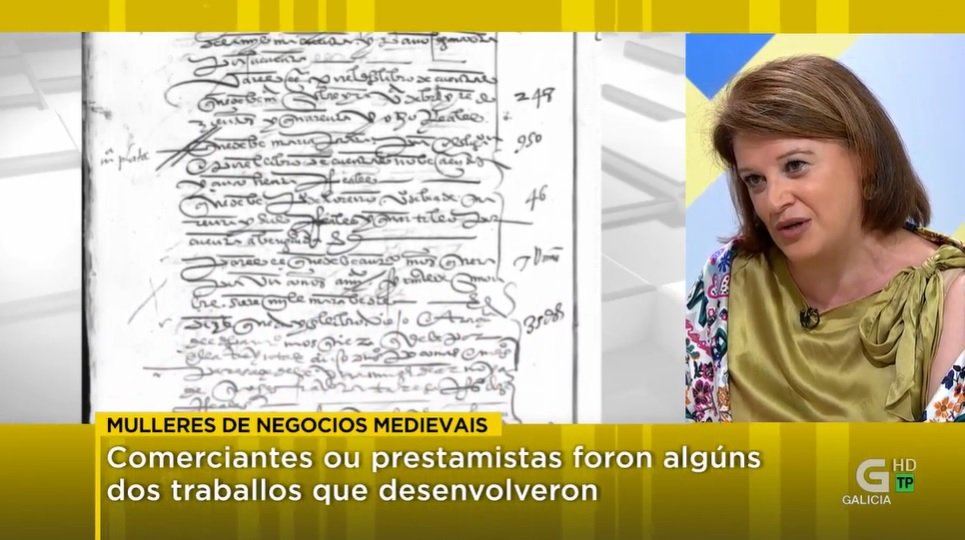 iegps's tweet photo. Amparo Rubio, vicedirectora do @iegps, participou esta mañá na Revista da @crtvg para falar con María Solar @MariaSolar2 sobre as mulleres de negocios na Galicia baixomedieval. https://t.co/BkesNWjYOz