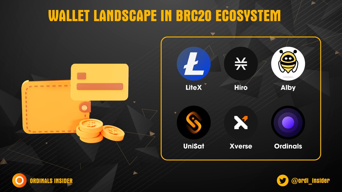 🔐Let's explore the essential world of crypto wallets tailored for #BRC20 ecosystem

Discover the diverse wallet projects below👇🏻

#Ordinals #wallet #BTC #LTC