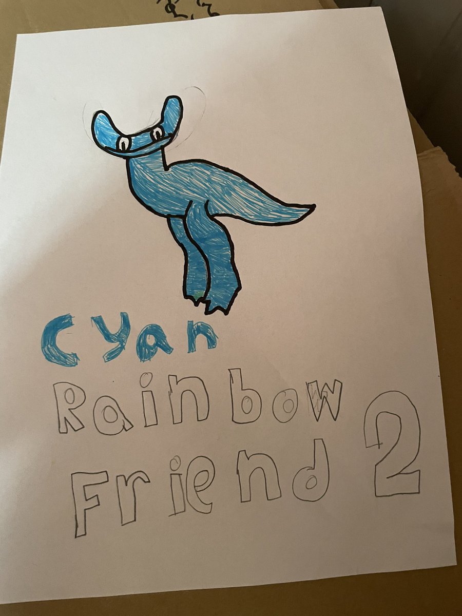 Baby Cyan Rainbow Friends 2