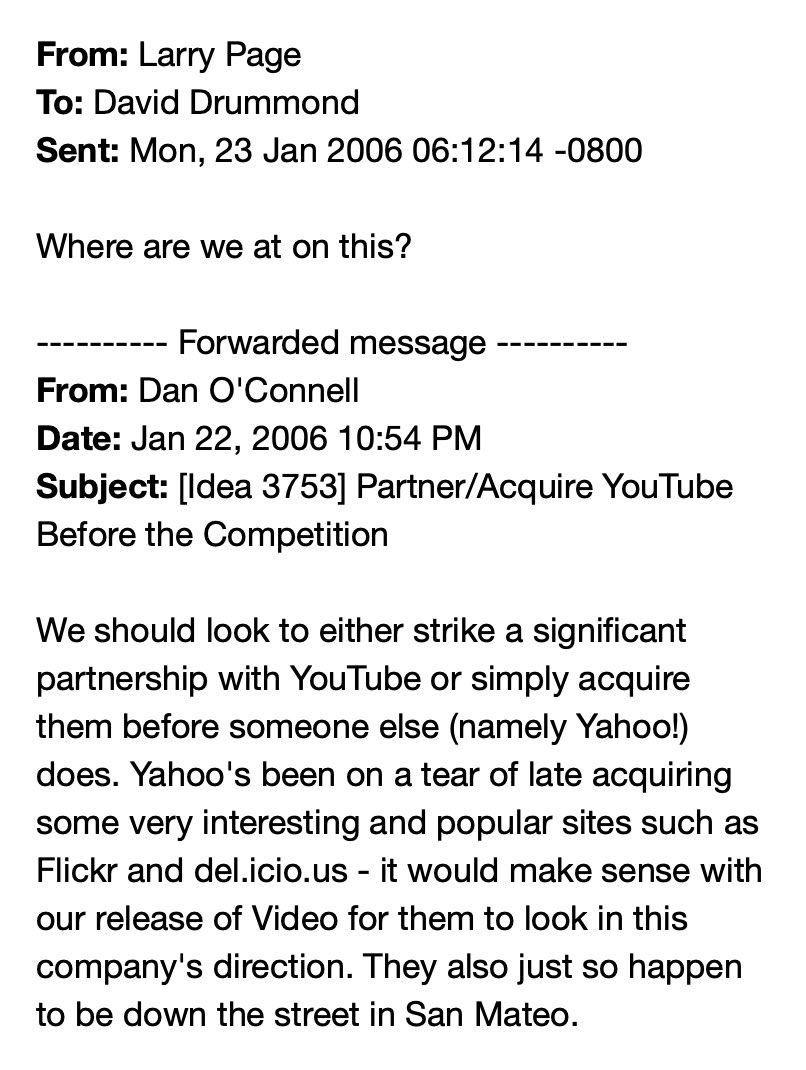 Given what a huge success YouTube has been, it’s interesting to note how much of the decision was based on proximity convenience. 
Sometimes just being where the decisions are being made, being present is a big part of succeeding.