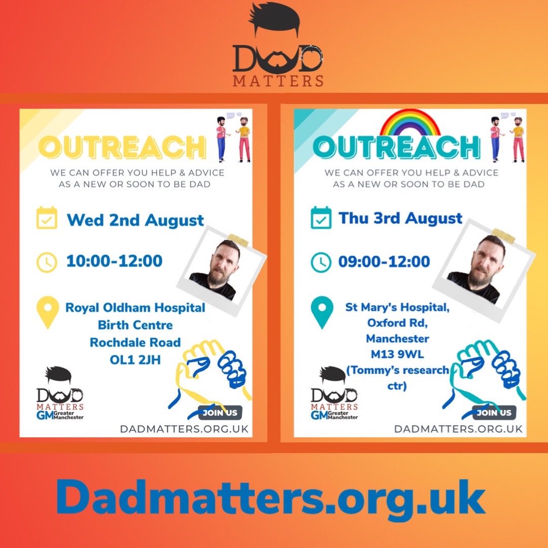 dadmattersuk's tweet photo. Here is What’s on at @DadmattersGM this week.
#newdad #newdaddy #newdaddyproblems #newdadlife #soontobedad #soontobedaddy
#dadsmentalhealth #dadmatters #dadmattersuk https://t.co/Qav7cyDwSH
