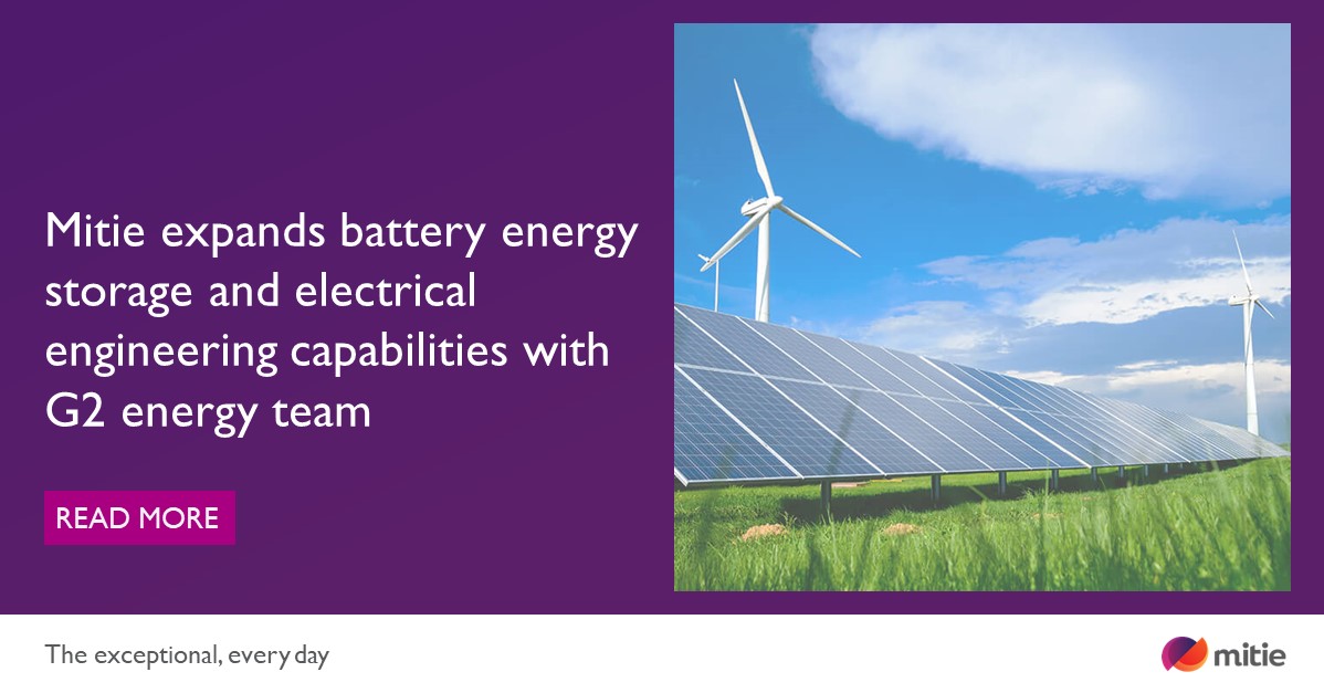 mitie's tweet photo. We are delighted to have welcomed more than 40 members of the former G2 energy team, specialists in high voltage electrical and civil engineering, to our business. 

Read more > https://t.co/hwp4nC6yDD 

#DecarbonisationDelivered | #Energy https://t.co/TGluaALiaT