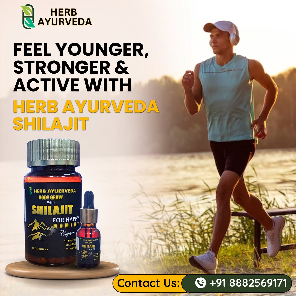 FEEL YOUNGER, STRONGER & ACTIVE WITH Herb Ayurveda
Shilajit.
.
Strength
Stamina
Energy
Vitality
.
CONTACT US -
+91 8882569171
VISIT US -
herbayuerveda.com
.
#FeelYounger
#FeelStronger
#FeelActive
#HerbAyurveda
#Shilajit
#NaturalEnergy
#StrengthandStamina
#EnergizeYourLife