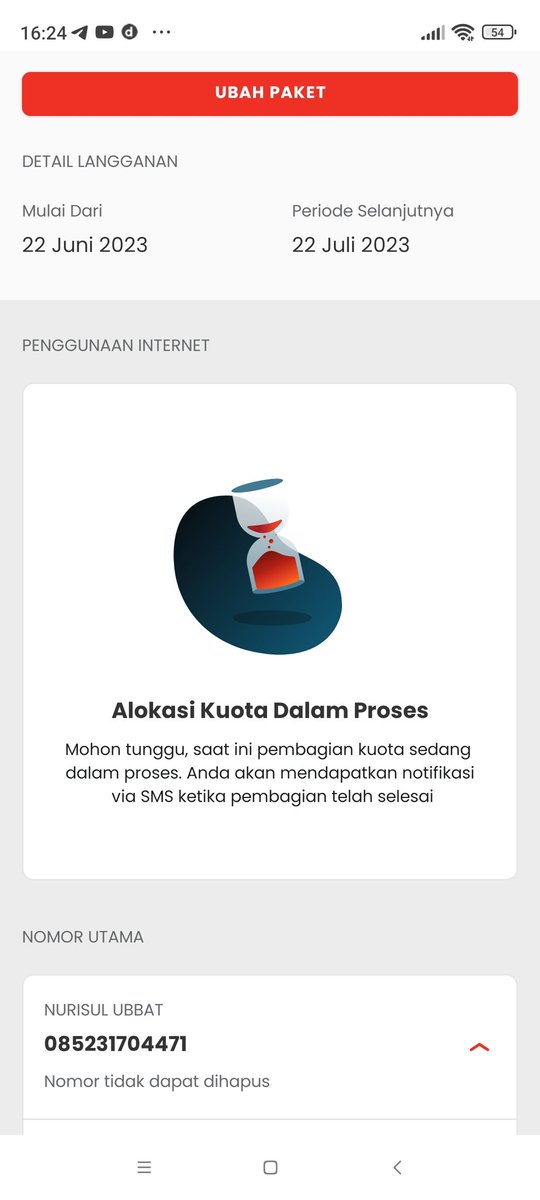 nurisul's tweet photo. @IndiHomeCare Mohon bantuannya ditanggapi kenapa paket semooa saya di no Indihome  152459200415 bulan ini gak datang padahal saya Sdh bayar tagihan Indihome saya dan semooa nya https://t.co/lBMveDmYEx