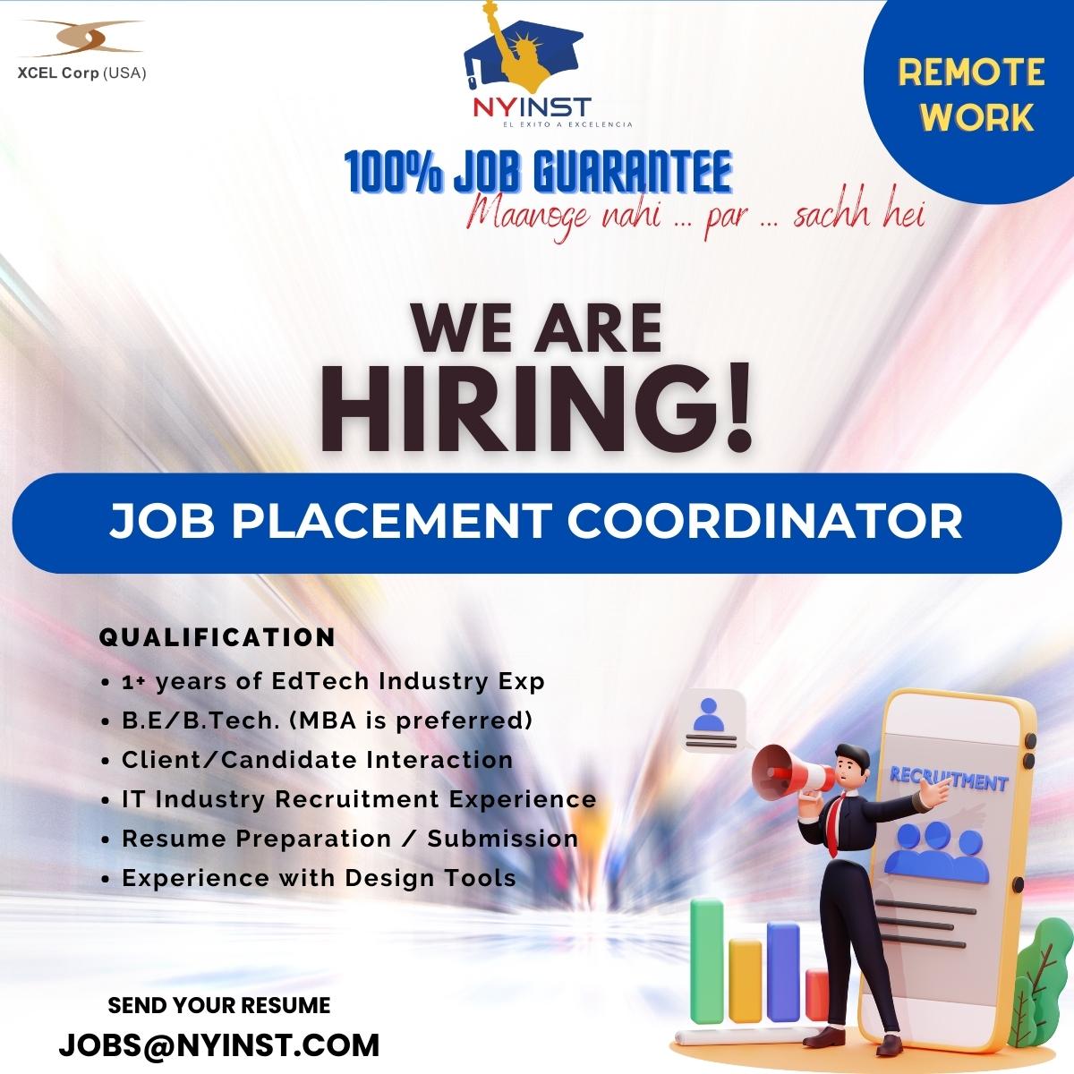 xcelcorp's tweet photo. 📢We’re #hiring 𝗝𝗢𝗕 𝗣𝗟𝗔𝗖𝗘𝗠𝗘𝗡𝗧 𝗖𝗢𝗢𝗥𝗗𝗜𝗡𝗔𝗧𝗢𝗥
𝗪𝗼𝗿𝗸 𝗣𝗹𝗮𝗰𝗲: #remotework 

𝗜𝗳 𝘆𝗼𝘂 𝘁𝗵𝗶𝗻𝗸 𝘆𝗼𝘂'𝗿𝗲 𝗮 𝗳𝗶𝘁:
📩 Drop your CV's: jobs@nyinst.com 

#hiringnow #placementcoordinator #tpos   #edtechjobs #workfromanywhere #workfromhomeopportunities https://t.co/N6XvAyJW3L
