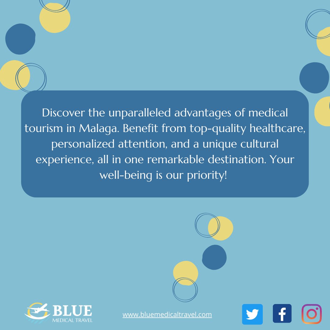 BlueMedicalTra1's tweet photo. Discover the unparalleled advantages of medical tourism in Malaga! https://t.co/ggkURw5E9q