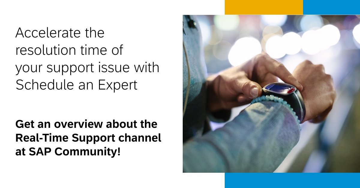 wieditz's tweet photo. With Schedule an Expert you connect one-on-one with #SAPSupport experts in a live, 30-minute conference call and screen-sharing session. 

✨ Check out the details on the blog: https://t.co/T2RPG8ACSc and learn more on the SAP Support Portal: https://t.co/69k0wxXqCb https://t.co/lzZLait79R