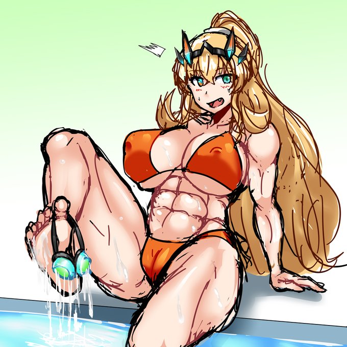 落書き
足でゴーグルを拾うはしたない姿を見られたバーゲスト 