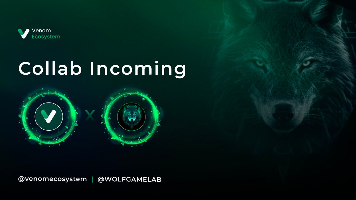 VenomEcosystem X WolfLabGame Free NFT Giveaway 😈
Together with @WOLFGAMELAB we’re giving 20 NFTs for their project! 🚀

Finish all tasks to be eligible for a spot from WolfLabGame👇
testnet.ventory.gg/campaign/quest…
