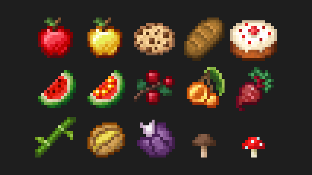 Some of the food items for the pack that I've been working on