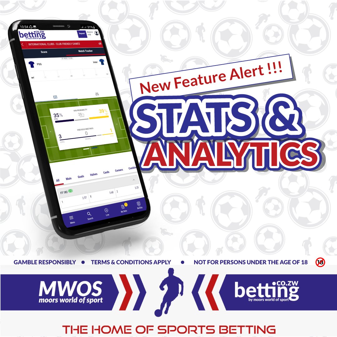 _MWOS's tweet photo. Murikuma-googla here mabhora aya?! π
Get up-to-date statistics & analytics from within the app on the MATCH TRACKER tab. πππ
https://t.co/dP6b32g34S
#MatchTracker
#TheHomeOfSportsBetting https://t.co/CJyZJfIMyB
