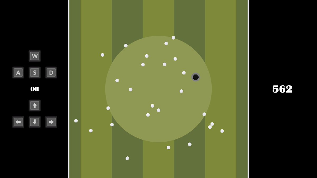 ⛳️ Golf themed bullet hell game where you play as the hole! 🏌️

🦦 Entry for the 𝗚𝗠𝗧𝗞 𝗚𝗮𝗺𝗲 𝗝𝗮𝗺 𝟮𝟬𝟮𝟯 🦦

Play in your browser ⬇️
otterhands.itch.io/hole-in-one

#indiedev #indiegames #gamejam #gmtk23 #gmtkjam #solodev