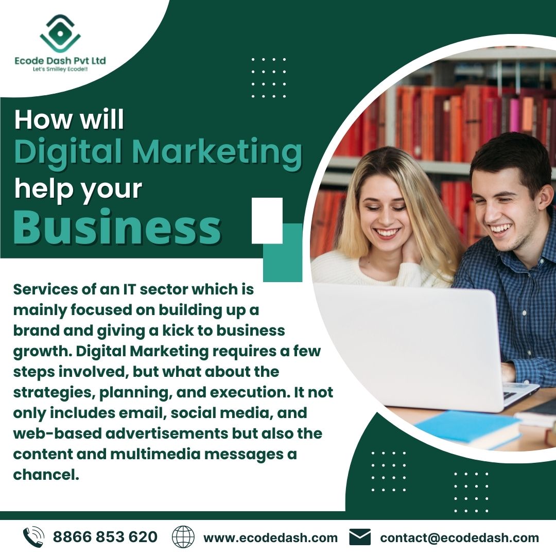 ecodedash's tweet photo. How will Digital Marketing help your Business!!
#ecodedash
Visit: https://t.co/uM46bVv7ns
#digitalmarketing #digitalbusiness #IT #business #businessgrowth #growth #EmailMarketing #socialmediamarketing #seo #contantcreator #webdeveloper #blogging #graphicdesign #videoediting https://t.co/TyoEsgvnGV